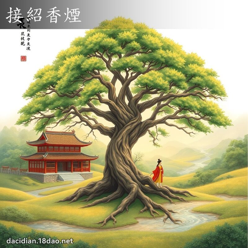 接紹香煙 - 國語大辭典配圖