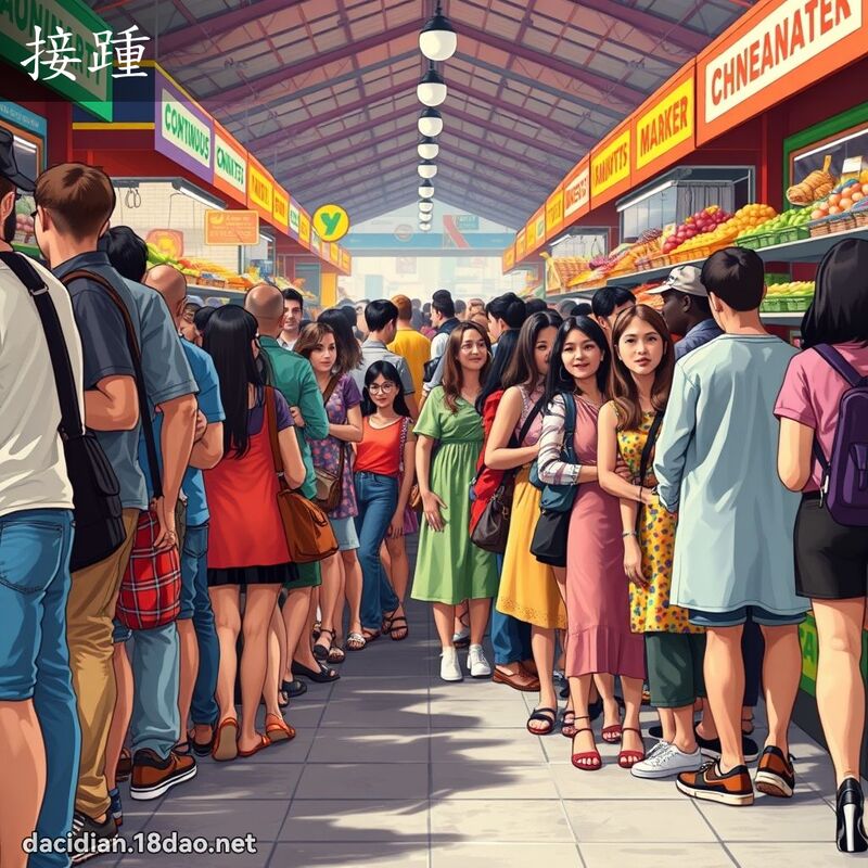 接踵 - 国语大辞典配图
