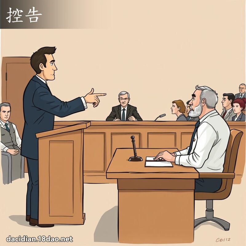 控告 - 國語大辭典配圖