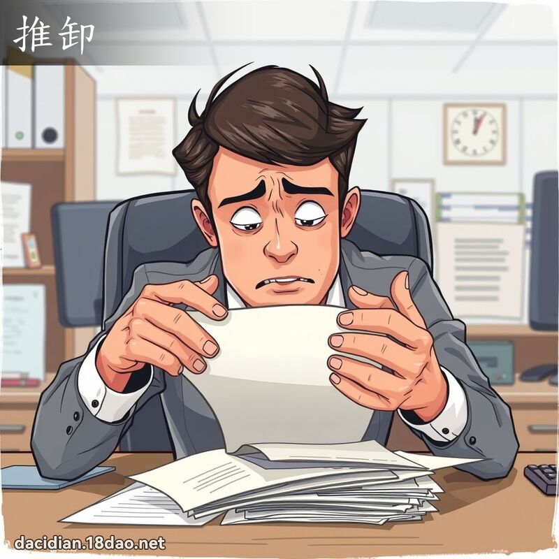 推卸 - 国语大辞典配图