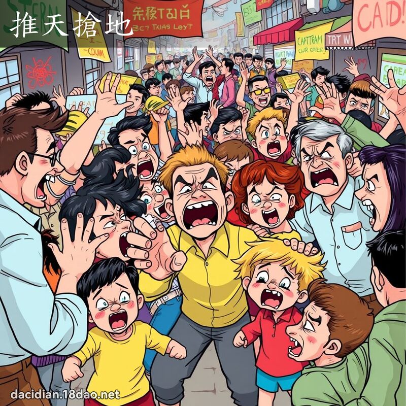 推天抢地 - 国语大辞典配图