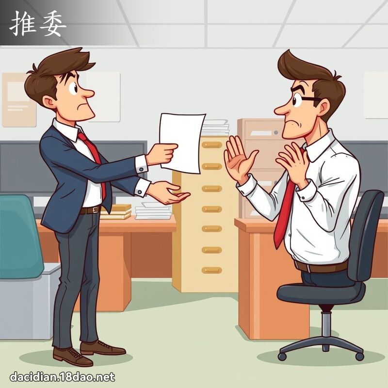 推委 - 國語大辭典配圖
