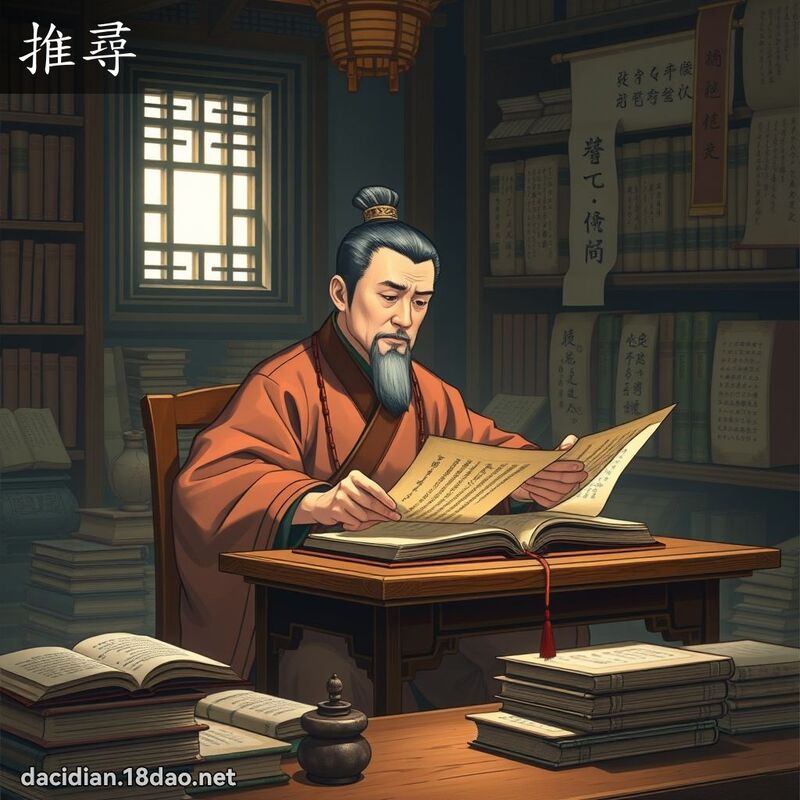 推寻 - 国语大辞典配图