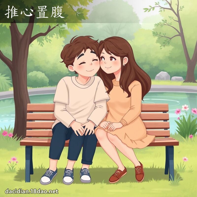 推心置腹 - 國語大辭典配圖