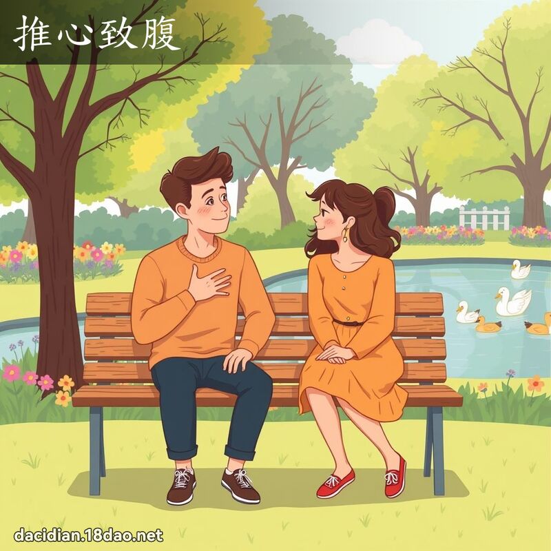 推心致腹 - 国语大辞典配图