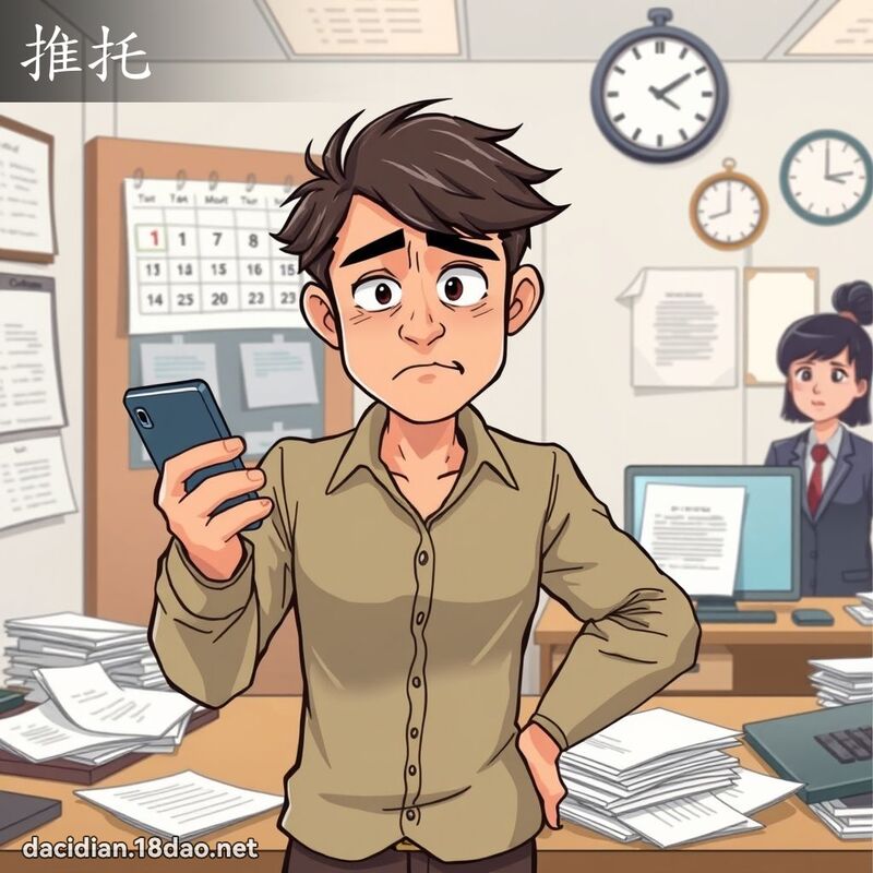推托 - 國語大辭典配圖