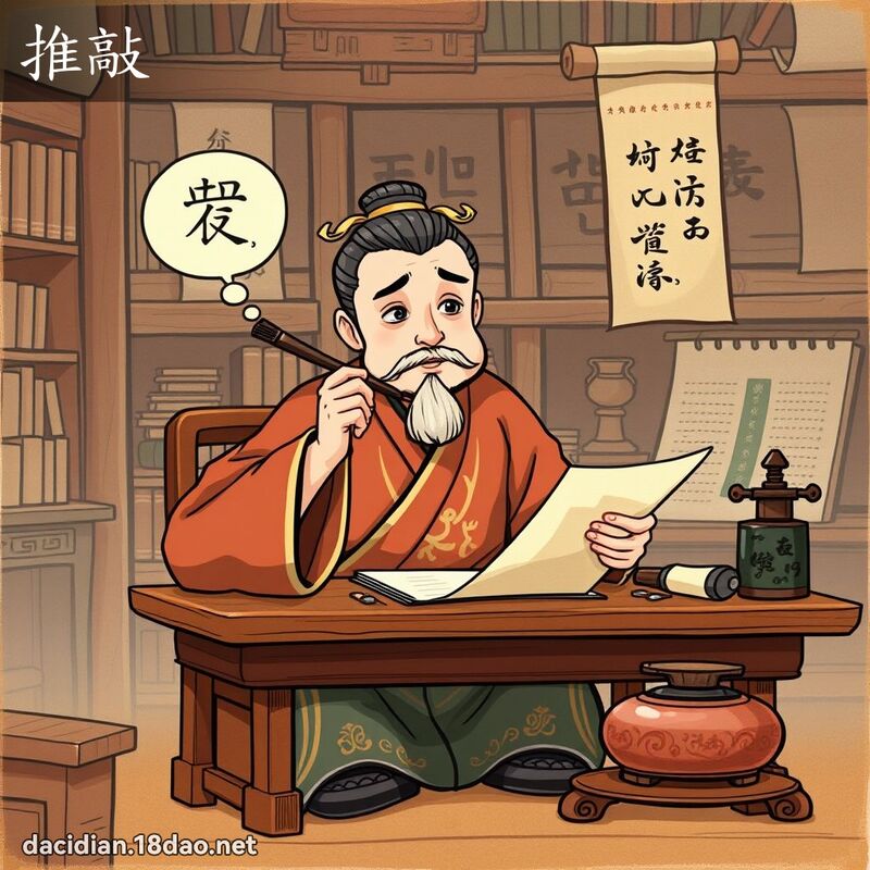推敲 - 國語大辭典配圖