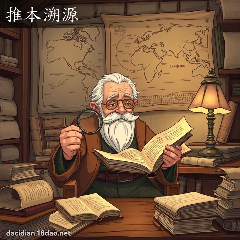 推本溯源 - 国语大辞典配图