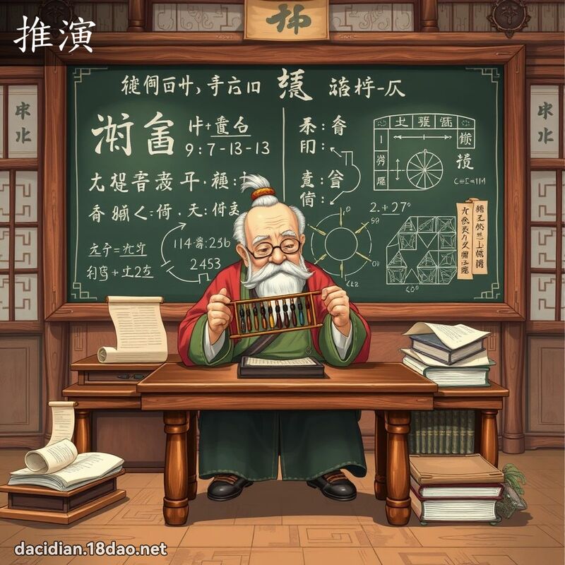 推演 - 國語大辭典配圖