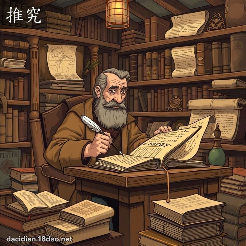 推究 - 國語大辭典配圖