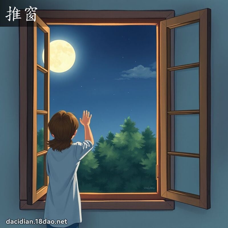 推窗 - 國語大辭典配圖