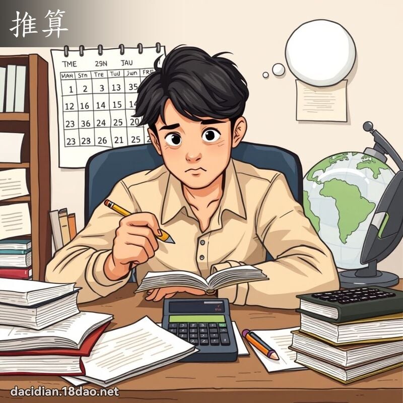 推算 - 國語大辭典配圖