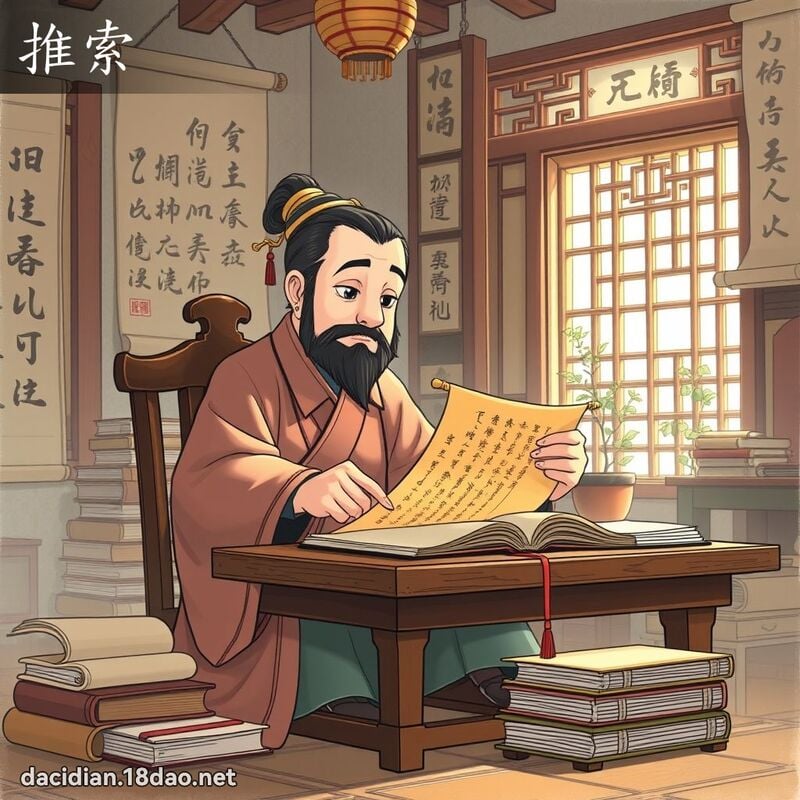 推索 - 國語大辭典配圖