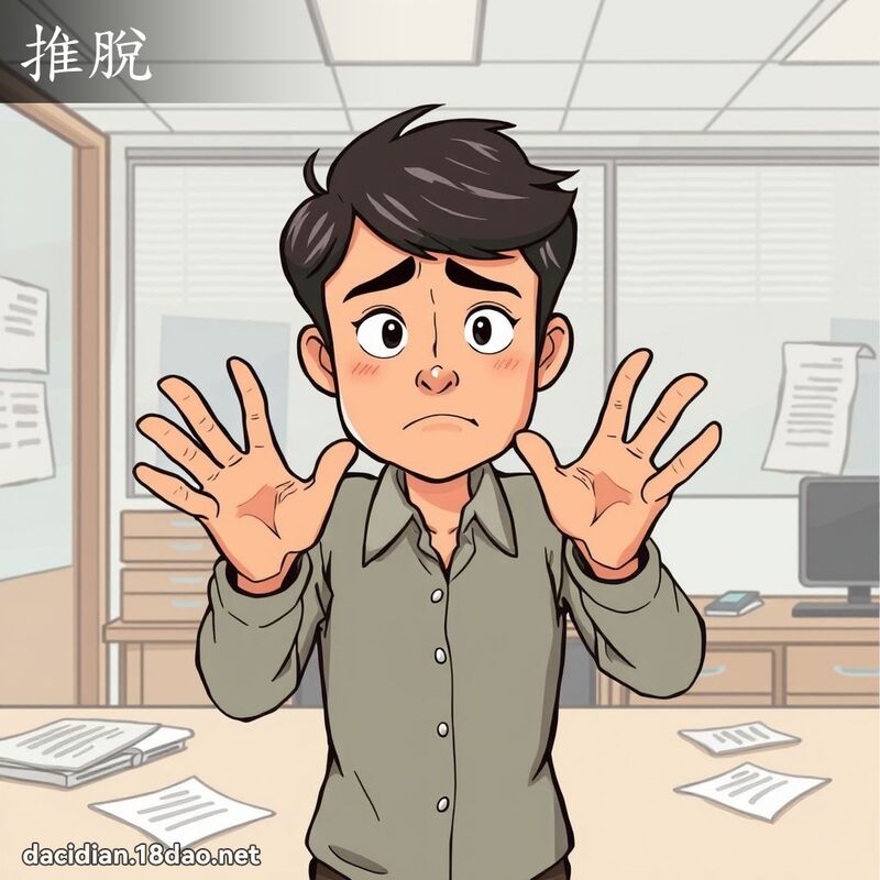 推脫 - 國語大辭典配圖