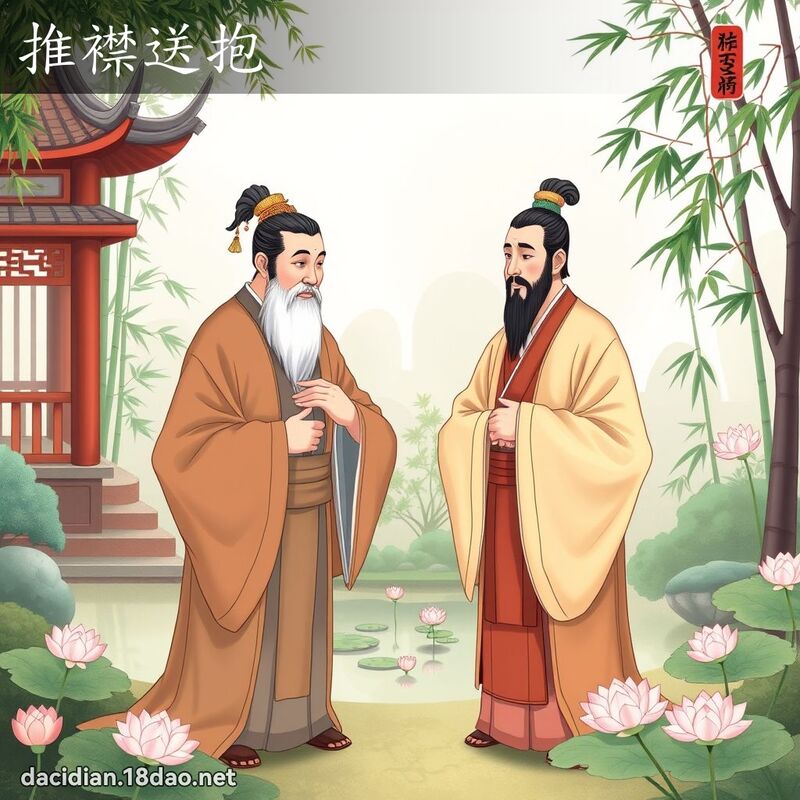 推襟送抱 - 國語大辭典配圖