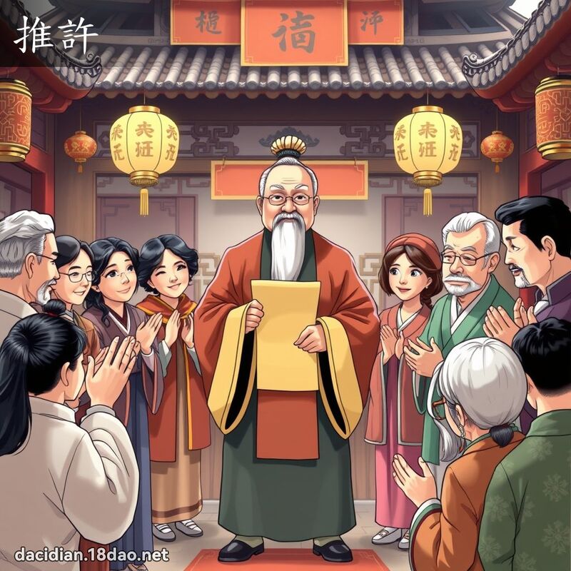 推许 - 国语大辞典配图