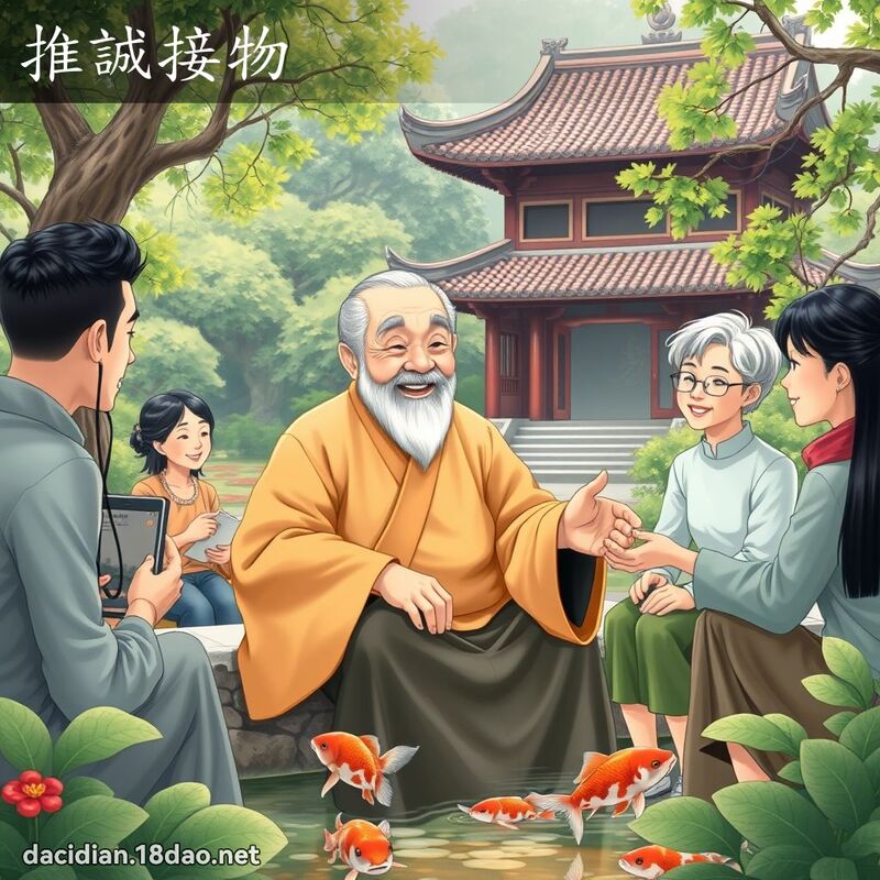 推誠接物 - 國語大辭典配圖