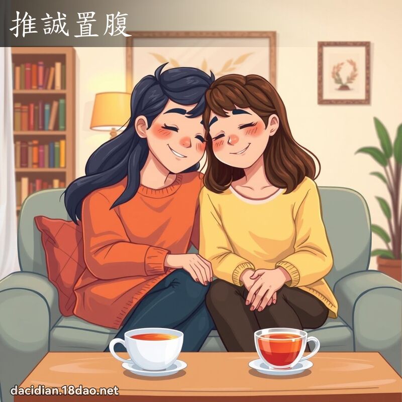 推誠置腹 - 國語大辭典配圖