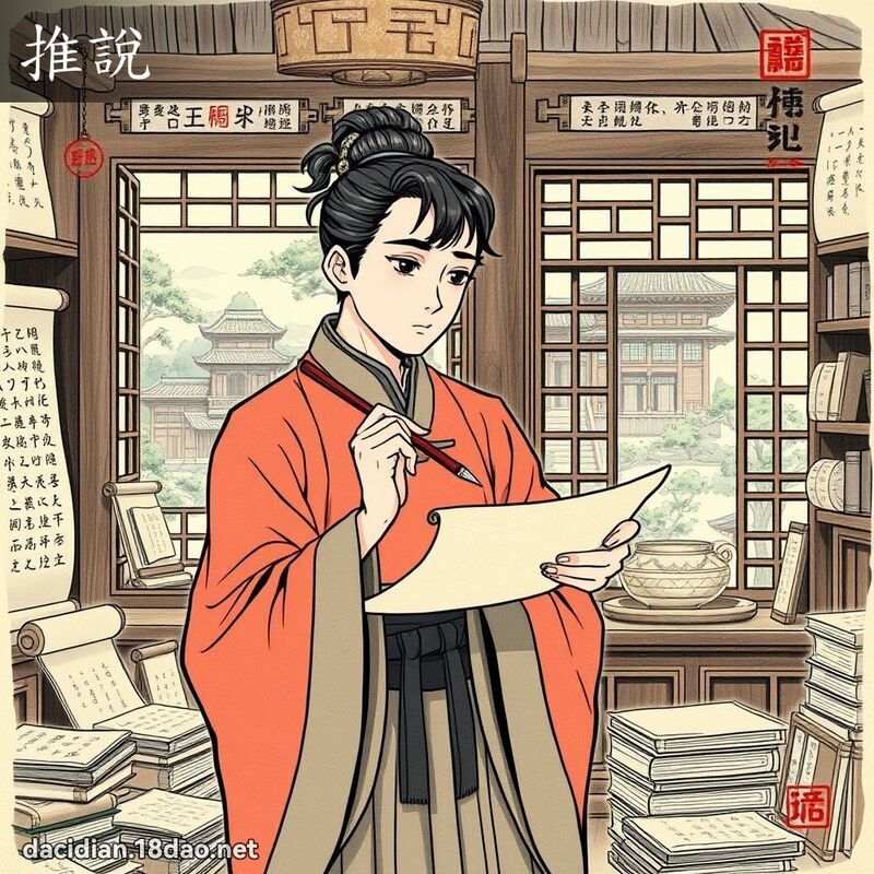 推說 - 國語大辭典配圖