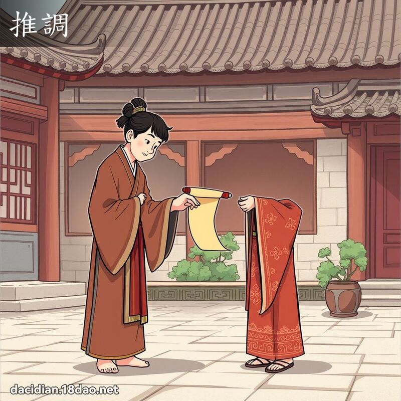 推調 - 國語大辭典配圖