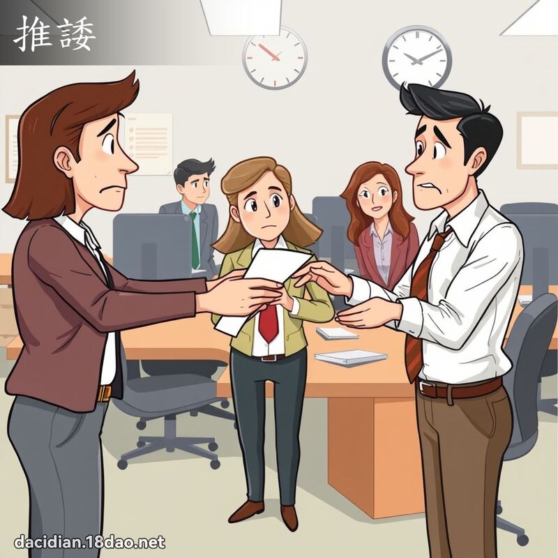 推諉 - 國語大辭典配圖