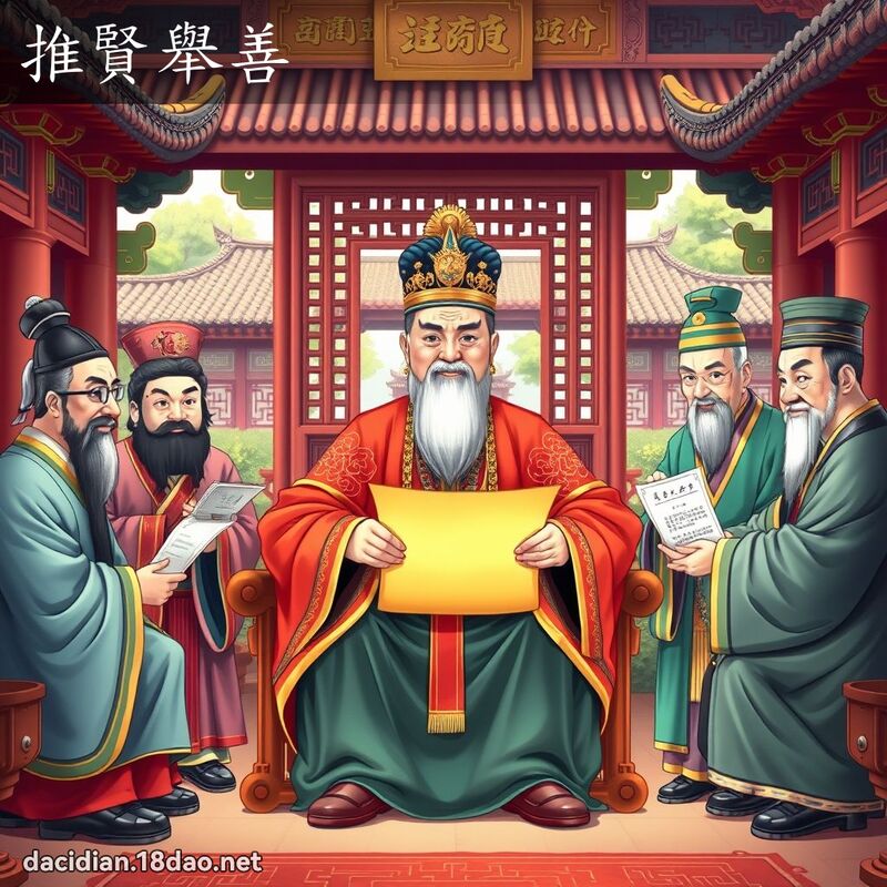 推賢舉善 - 國語大辭典配圖