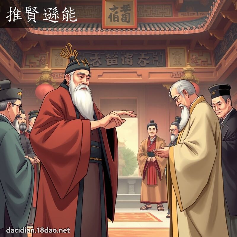 推賢遜能 - 國語大辭典配圖