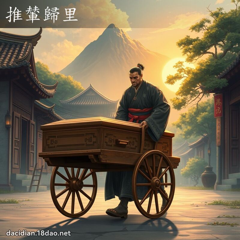 推輦歸里 - 國語大辭典配圖