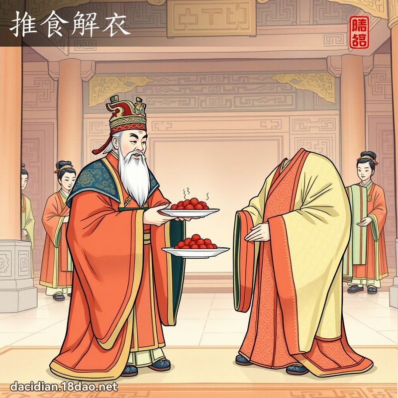 推食解衣 - 国语大辞典配图