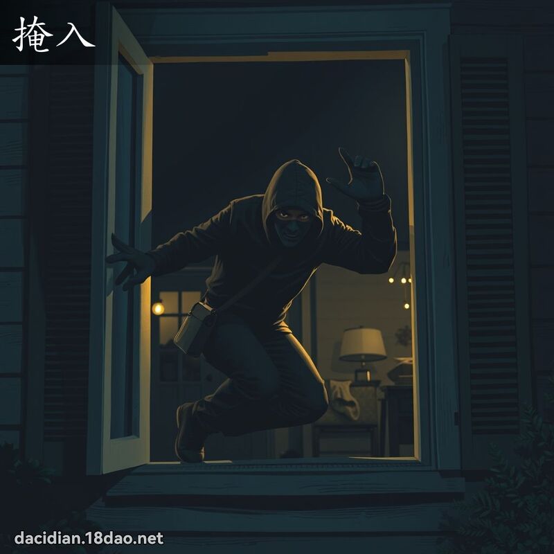 掩入 - 国语大辞典配图
