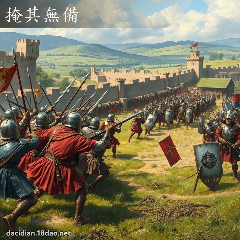 掩其无备 - 国语大辞典配图