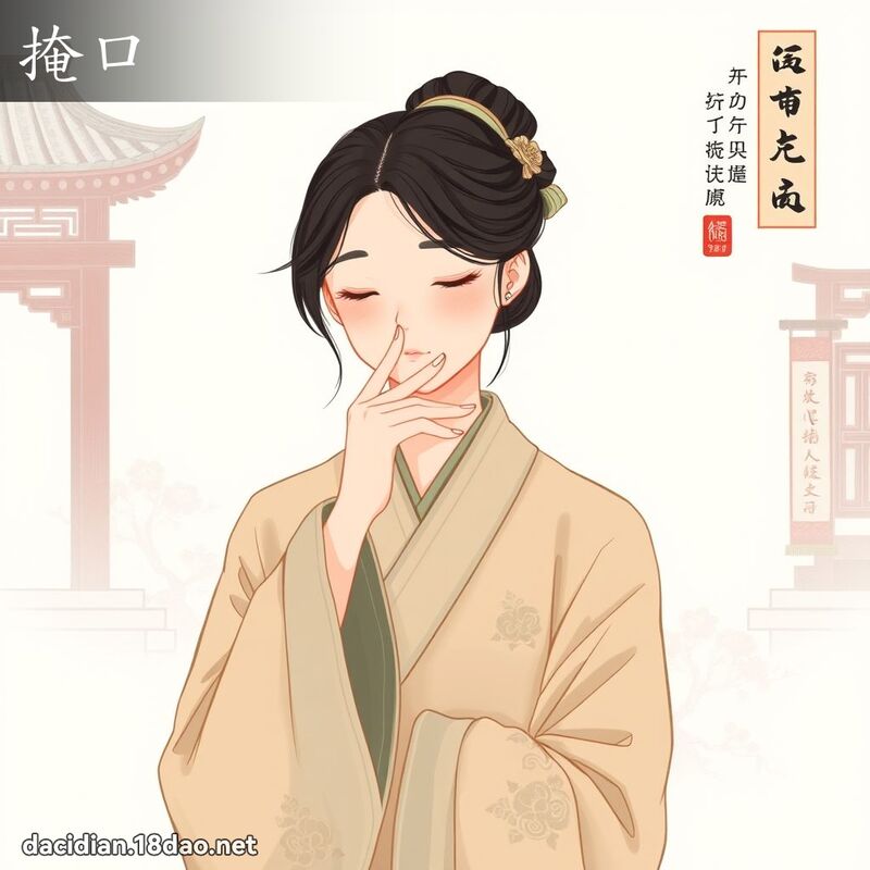 掩口 - 国语大辞典配图