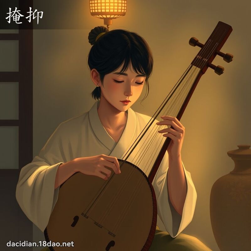 掩抑 - 國語大辭典配圖