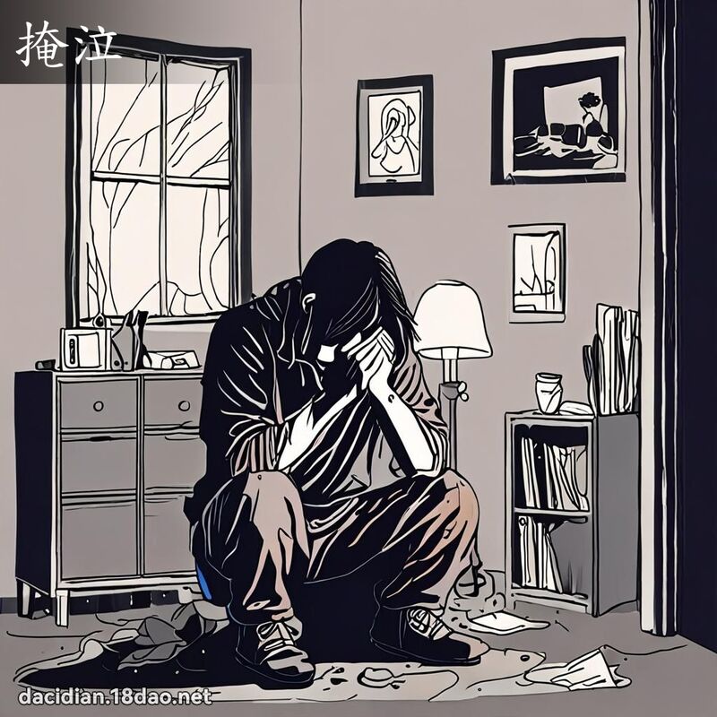 掩泣 - 國語大辭典配圖