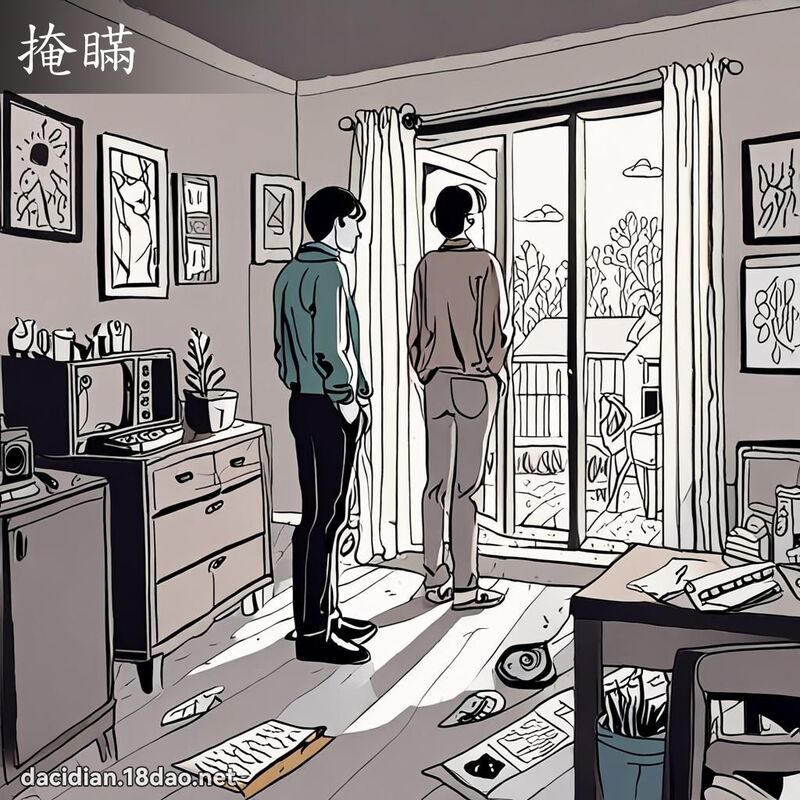 掩瞞 - 國語大辭典配圖