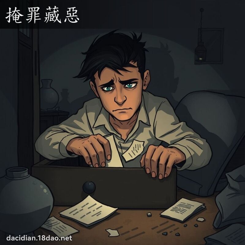 掩罪藏恶 - 国语大辞典配图