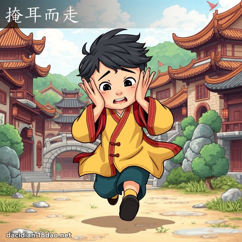 掩耳而走 - 國語大辭典配圖