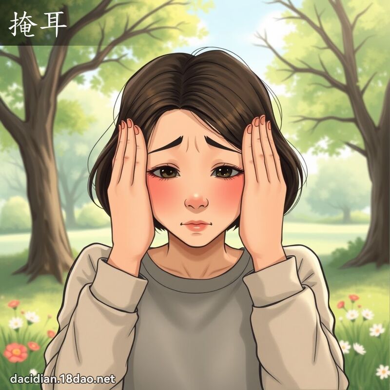 掩耳 - 國語大辭典配圖