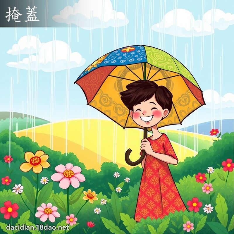 掩盖 - 国语大辞典配图