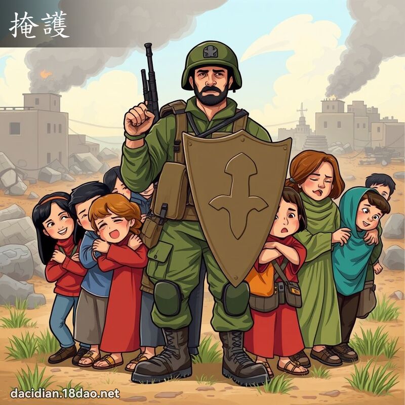 掩護 - 國語大辭典配圖