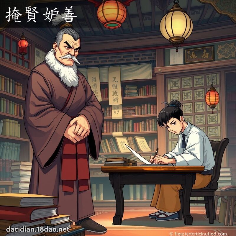 掩賢妒善 - 國語大辭典配圖
