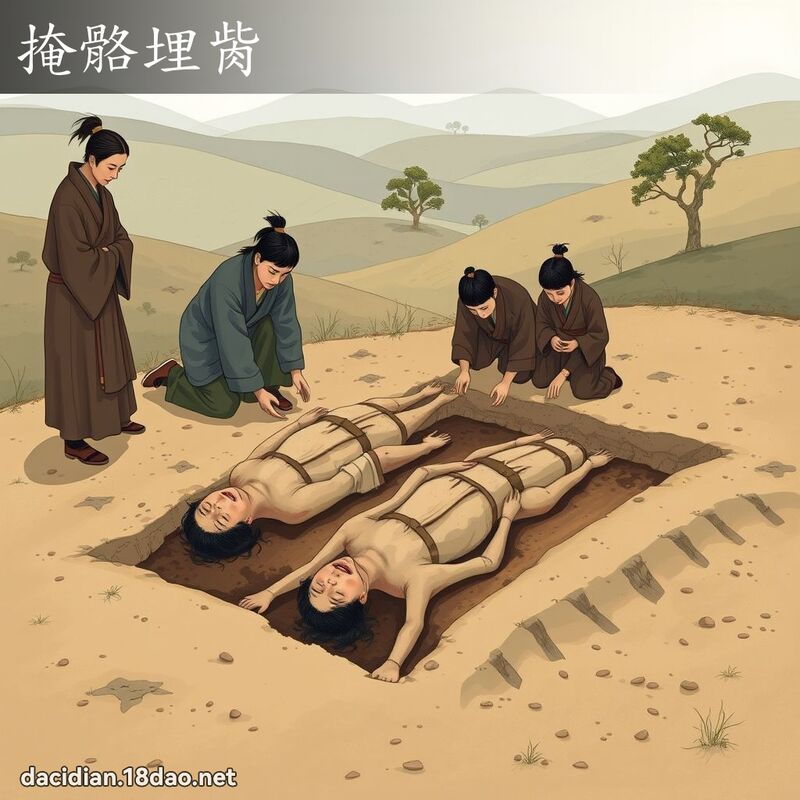 掩骼埋胔 - 国语大辞典配图