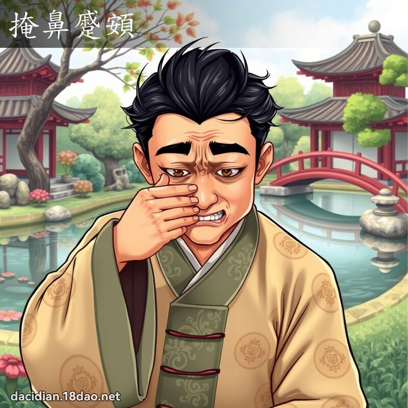 掩鼻蹙頞 - 國語大辭典配圖