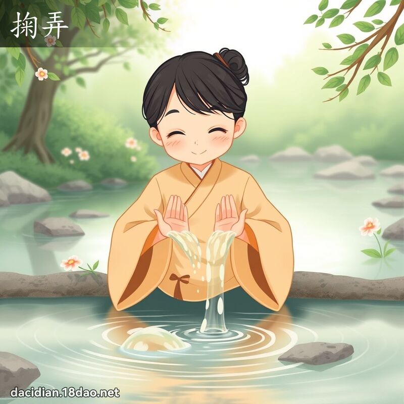 掬弄 - 国语大辞典配图