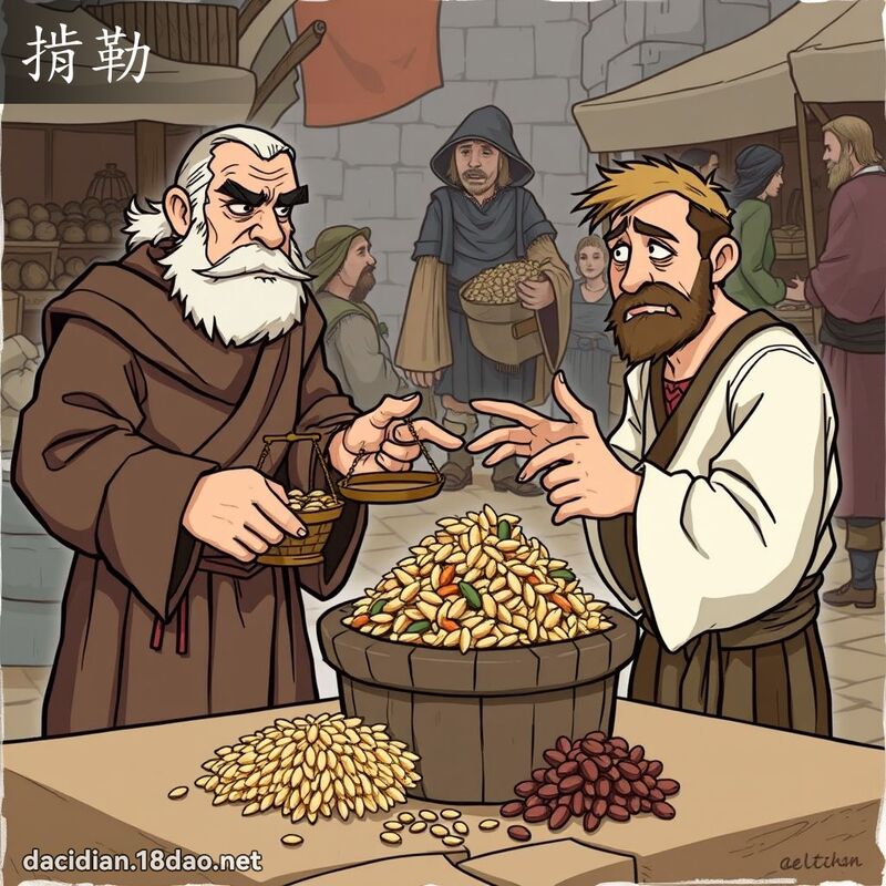 掯勒 - 國語大辭典配圖