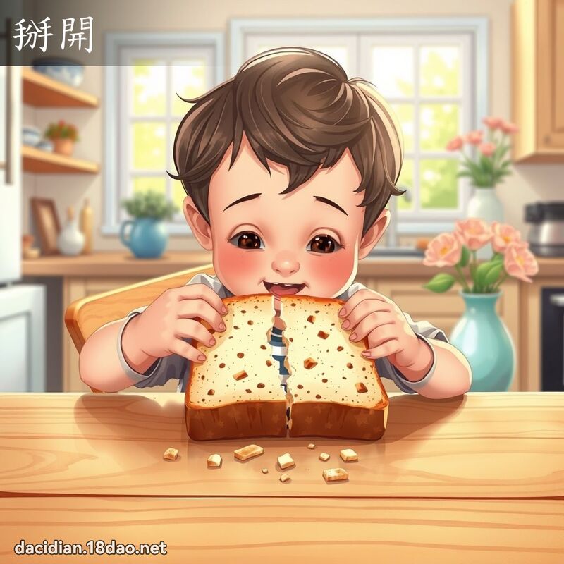 掰開 - 國語大辭典配圖