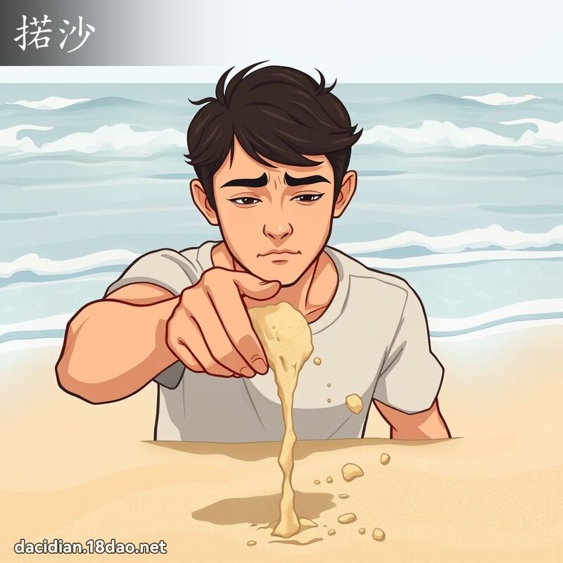 掿沙 - 国语大辞典配图