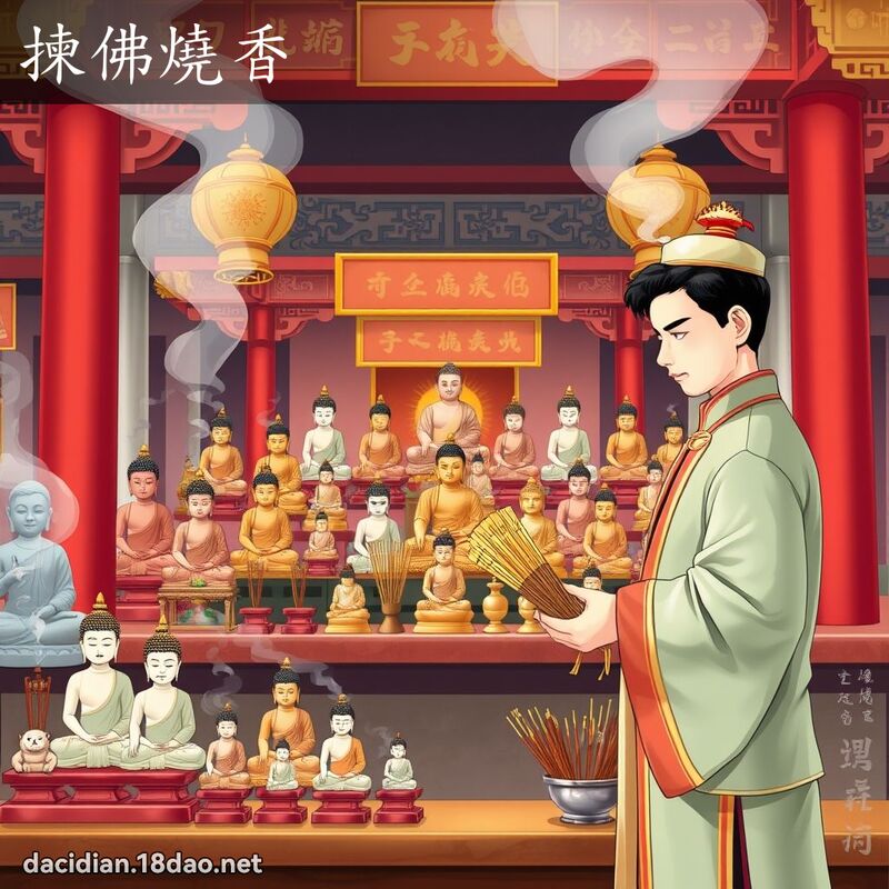 揀佛燒香 - 國語大辭典配圖