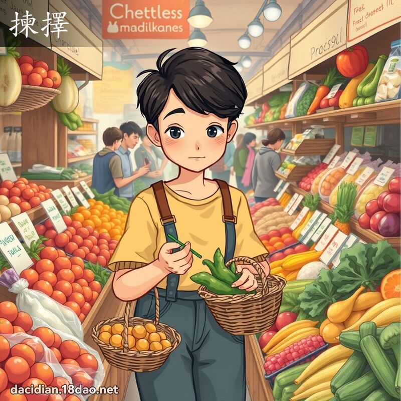 揀擇 - 國語大辭典配圖
