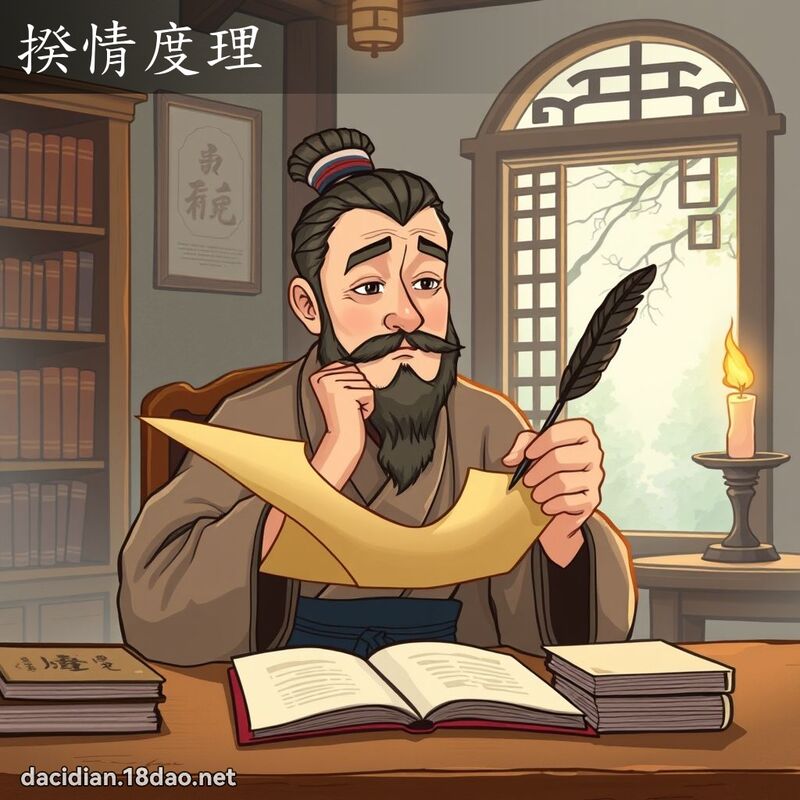 揆情度理 - 国语大辞典配图